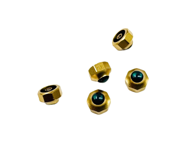 Load image into Gallery viewer, 3.7mm Cartier Crown with Emerald-Color Stone
