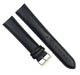 22mmXXL Plain Black Genuine Leather Watch Band with Padded & Stitched - Universal Jewelers & Watch Tools Inc.