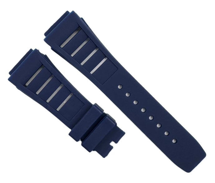 20mm Blue Premium Rubber Watch Band for Richard Mille 11-03L, Pin-Type Strap