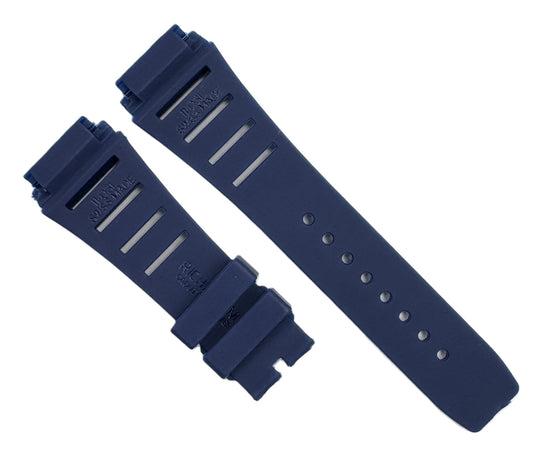 20mm Blue Premium Rubber Watch Band for Richard Mille 11-03L, Pin-Type Strap