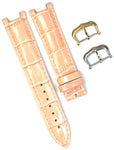Watch Band For Cartier PASHA Alligator Grain Size 20,18,16mm L.Pink Color