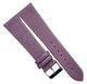 Watch Band Genuine Leather Purple Lizard Grain Flat 22x18 mm Excellent Quality - Universal Jewelers & Watch Tools Inc.