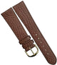 Watch Band Brown Genuine Leather Flat Stitched 20mm - Universal Jewelers & Watch Tools Inc.