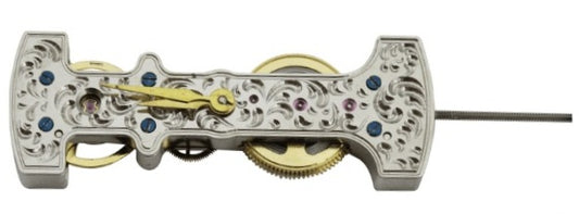 Chinese Mechanical 2 Hand Watch Movement JQ005-S White Plates Overall Height 5.2mm