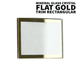 Flat Mineral Glass Crystal with Gold Trim 2mm Blanks in Rectangular Shape Diameter(23.5mm✘26.2mm) - Universal Jewelers & Watch Tools Inc.