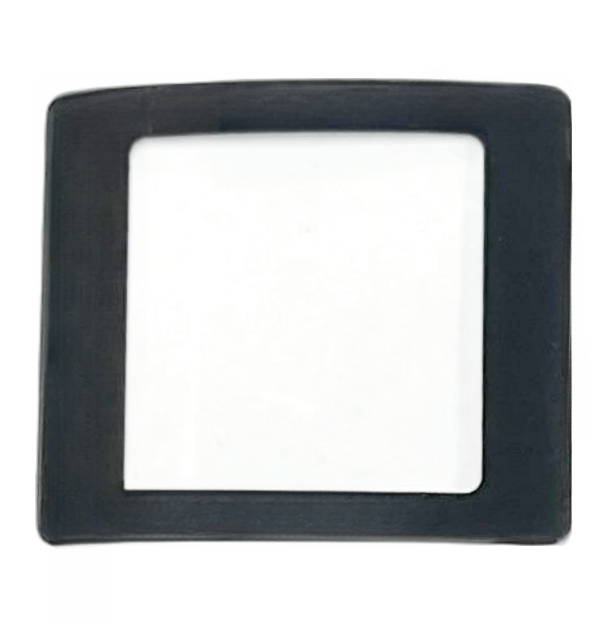 Sapphire Crystals to Fit Rado Double Domed Rectangular Shape Cut Corners Black Border (30.5×27.1×2.5×1.2)mm→(Width×Height×Dome Height×Edge Thick) - Universal Jewelers & Watch Tools Inc.