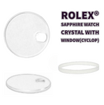 Sapphire Watch Crystal FOR 34MM ROLEX TUDOR PRINCE 25-282C DATEJUST 74000N, 74001N, 74010,74020, 74031, 74033, 74033, 75203, 84000 and many other Case No. (See Details for further Case No.)