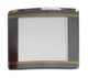Sapphire Crystals to Fit Rado Double Domed Rectangular Shape Silver Trim with Gold lines (28.5×23.5×2.20×1.12)mm→(Width×Height×Dome Height×Edge Thick) Fit Model 160.0381.3 - Universal Jewelers & Watch Tools Inc.