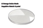 Sapphire Crystals to Fit Omega Double Domed (18.5×2.2× 2.8)mm → (Dia× Edge Thick× Dome Thick)