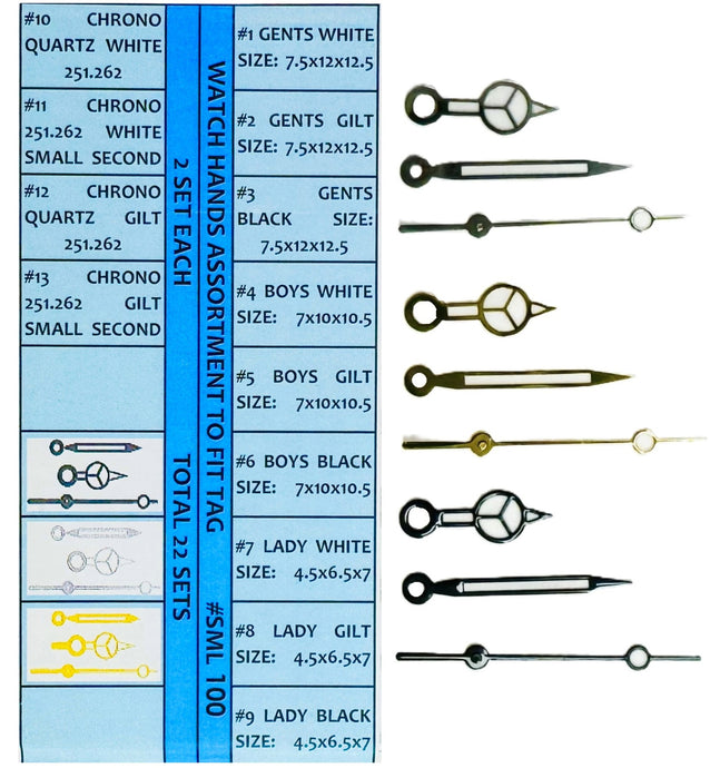 Watch Hands Assortment for TAG Heuer, Essential Watchmaker Tools