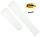20mm Vulcanized Rubber White Replacement Strap for ROLEX Watches with Deployment Clasp - Universal Jewelers & Watch Tools Inc.