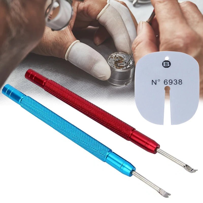2pcs Aluminum Alloy Watch Hand Presser Watch Hour Minute Second Hand Pressing Setting Removing Watch Repair Tool for Watchmaker - Universal Jewelers & Watch Tools Inc.