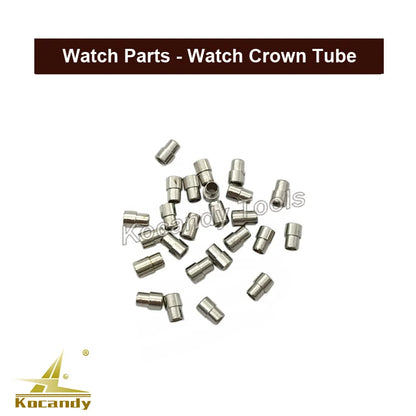 Watch Parts Stainless Steel Watch Crown Tubes Pipes Mixed Sizes for Waterproof Crown As Watchmakers Repair Tool