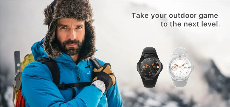 Load image into Gallery viewer, TicSmartwatch S2 Wear OS by Google Smartwatch Built-in GPS 24-Hour Heart Rate Monitor forMen 5ATM IP68 Waterproof forIOS&amp;Android
