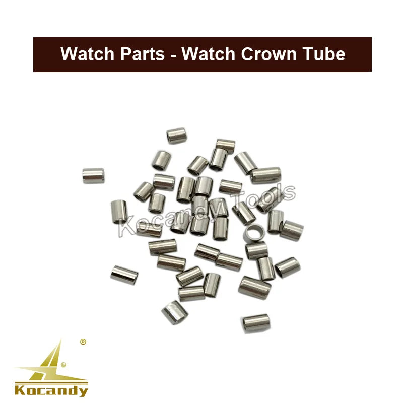 Watch Parts Stainless Steel Watch Crown Tubes Pipes Mixed Sizes for Waterproof Crown As Watchmakers Repair Tool