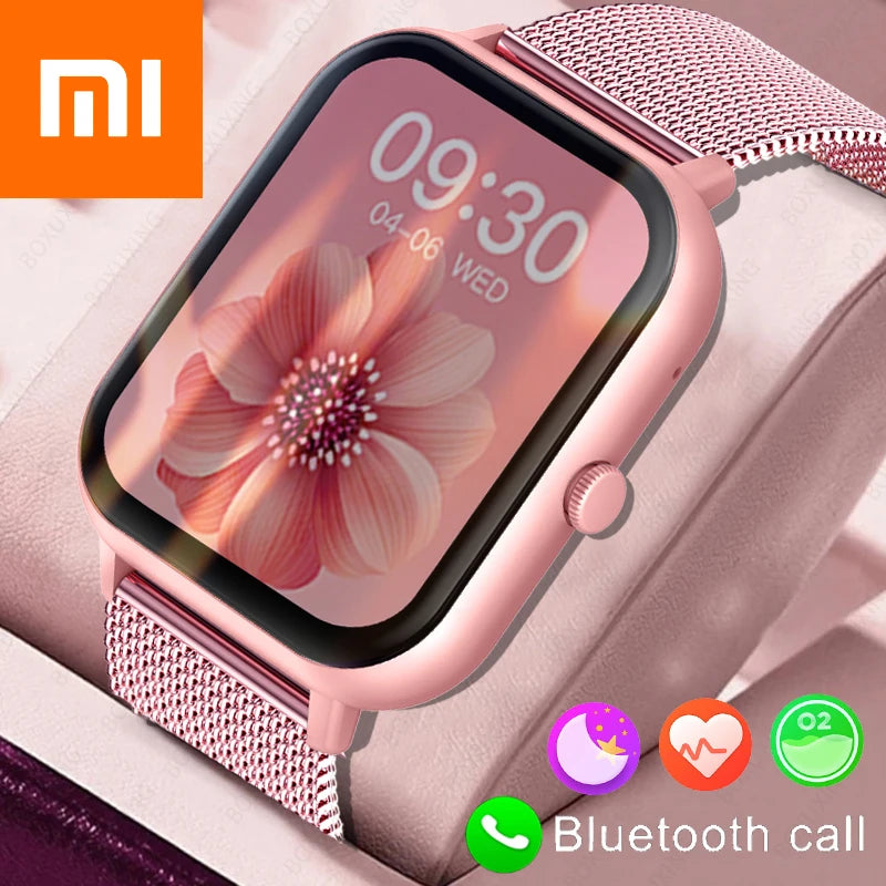 Load image into Gallery viewer, Xiaomi Call Smart Watch Women Custom Dial Smartwatch For Android IOS Waterproof Bluetooth Music Watches Full Touch Clock
