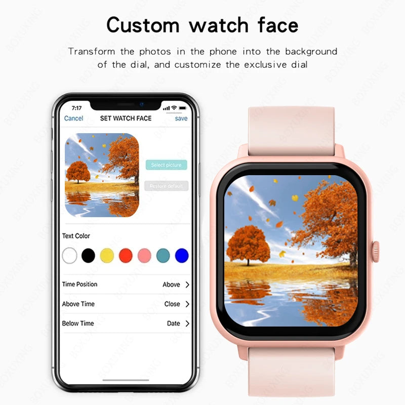 Load image into Gallery viewer, Xiaomi Call Smart Watch Women Custom Dial Smartwatch For Android IOS Waterproof Bluetooth Music Watches Full Touch Clock
