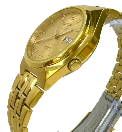 Gold-Toned Men's Automatics Wristwatch Seiko SNKL64K1 series-5