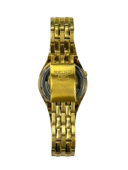 Gold-Toned Men's Automatics Wristwatch Seiko SNKL64K1 series-5