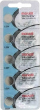 Maxell Watch Batteries SR1136SW/344 Silver Oxide New Sealed (Pack of 5Pcs.)