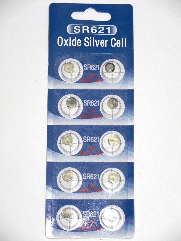 Oxide Silver Cell, SR621, 1 Pack 10 Batteries, Available for bulk order - Universal Jewelers & Watch Tools Inc.