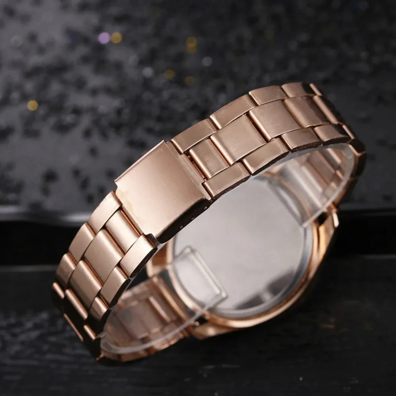 Load image into Gallery viewer, Women&#39;s Watches Luxury Brand Fashion Rhinestone Stainless Steel Quartz Ladies Wristwatches Reloj Mujer Best Selling Montre
