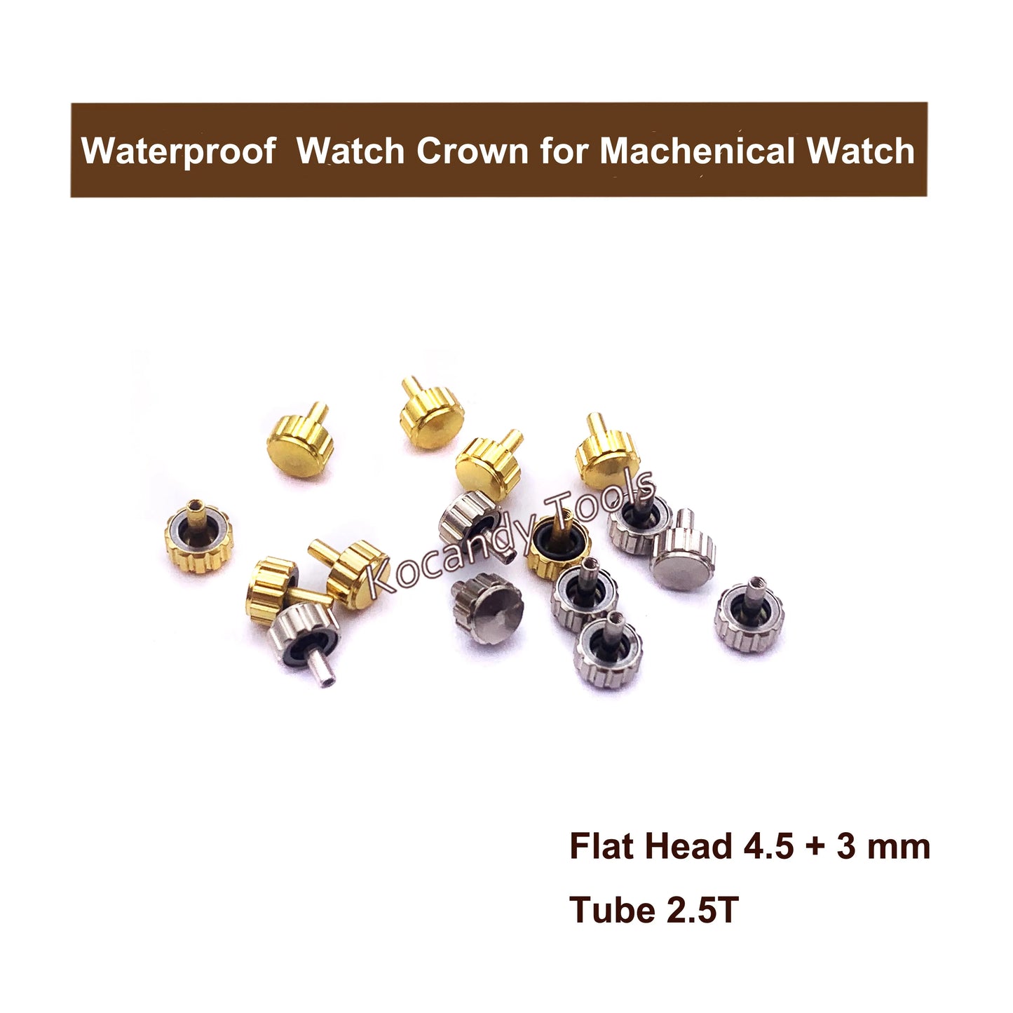 Watch Parts Stainless Steel Watch Crown Tubes Pipes Mixed Sizes for Waterproof Crown As Watchmakers Repair Tool