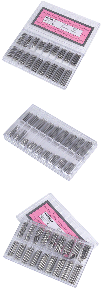 144/270/360Pcs Stainless Steel Watch Band Strap Spring Bar Link Pins Remover Watch Accessories Repair Tool Strap Opener