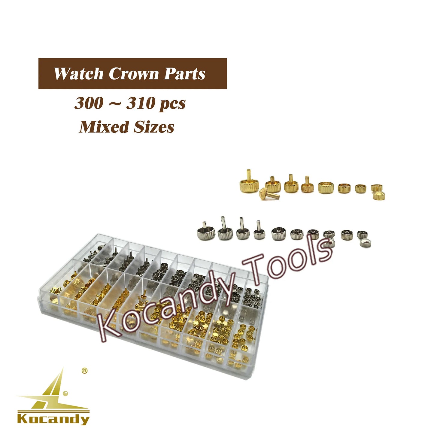 Watch Parts Stainless Steel Watch Crown Tubes Pipes Mixed Sizes for Waterproof Crown As Watchmakers Repair Tool