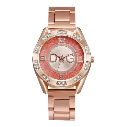 Women's Watches Luxury Brand Fashion Rhinestone Stainless Steel Quartz Ladies Wristwatches Reloj Mujer Best Selling Montre