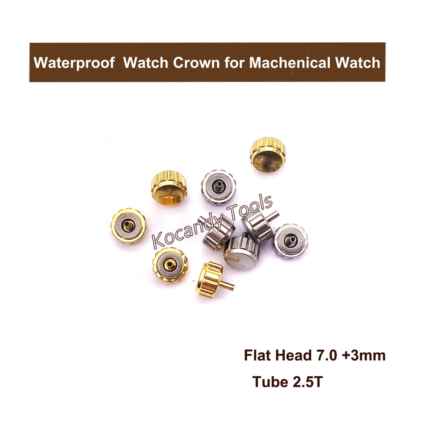 Watch Parts Stainless Steel Watch Crown Tubes Pipes Mixed Sizes for Waterproof Crown As Watchmakers Repair Tool