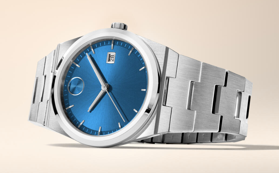 MOVADO BOLD QUEST STAINLESS STEEL WITH BLUE DIAL