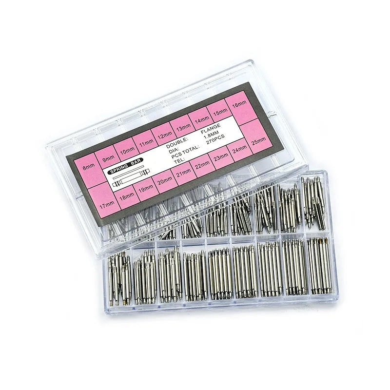 144/270/360Pcs Stainless Steel Watch Band Strap Spring Bar Link Pins Remover Watch Accessories Repair Tool Strap Opener