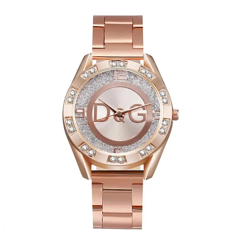 Women's Watches Luxury Brand Fashion Rhinestone Stainless Steel Quartz Ladies Wristwatches Reloj Mujer Best Selling Montre