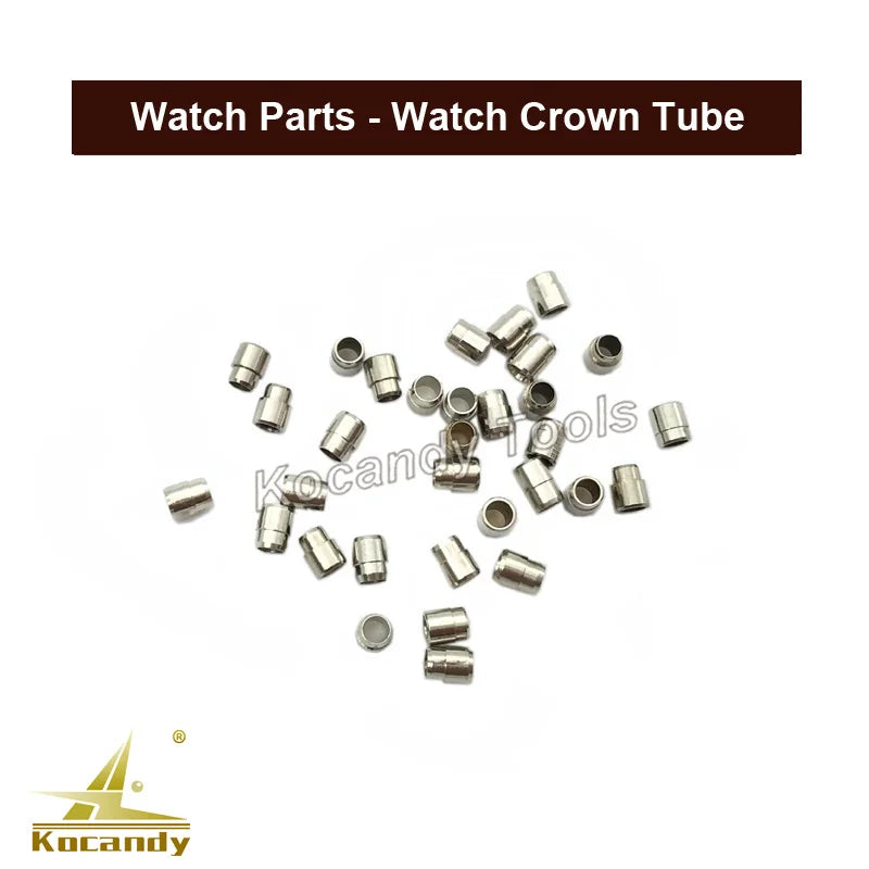 Watch Parts Stainless Steel Watch Crown Tubes Pipes Mixed Sizes for Waterproof Crown As Watchmakers Repair Tool