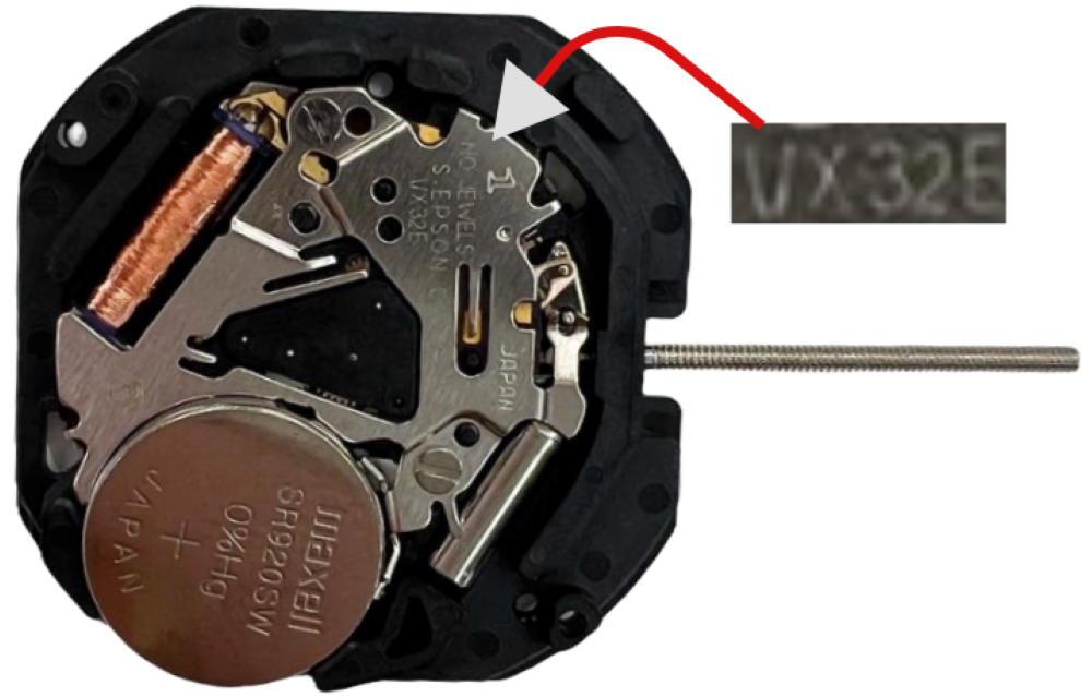 Hattori VX32 Date At 3:00 3H Seiko Quartz Watch Movement Overall Height 4.1mm