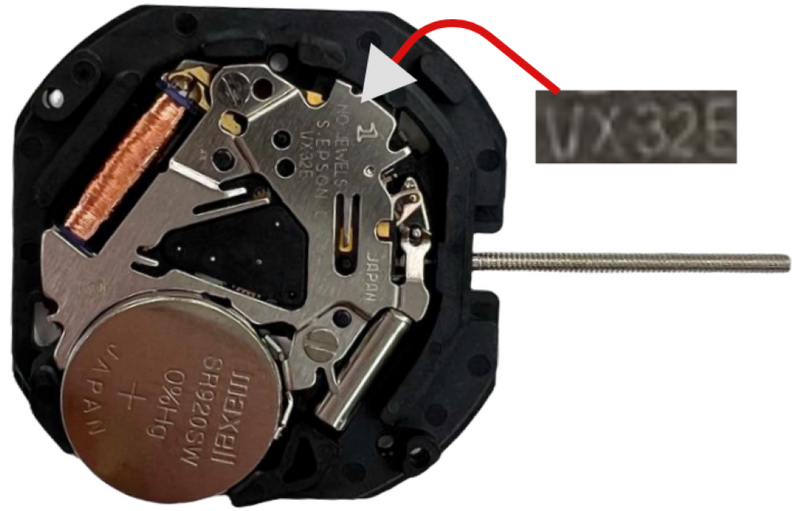 Load image into Gallery viewer, Hattori VX32 Date At 3:00 3H Seiko Quartz Watch Movement Overall Height 4.1mm
