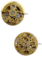 Automatic Skeleton Mechanical Watch Movement 2189 Gold, 3Hands Overall Height 6.6mm