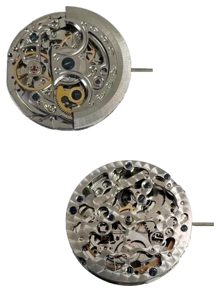 Load image into Gallery viewer, Multi-Function Automatic SKELETON Watch Movement 2196, 3 HANDS Overall Height 8.2mm
