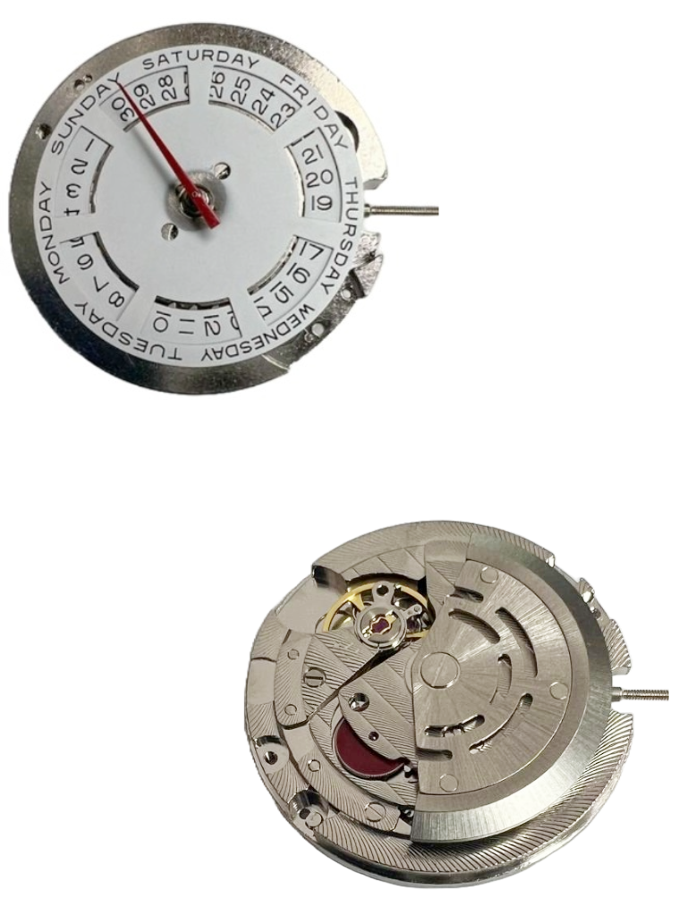 Load image into Gallery viewer, Chinese Automatic Watch Movement T16, 3 Hands DAY/DATE Overall Height 7.8mm
