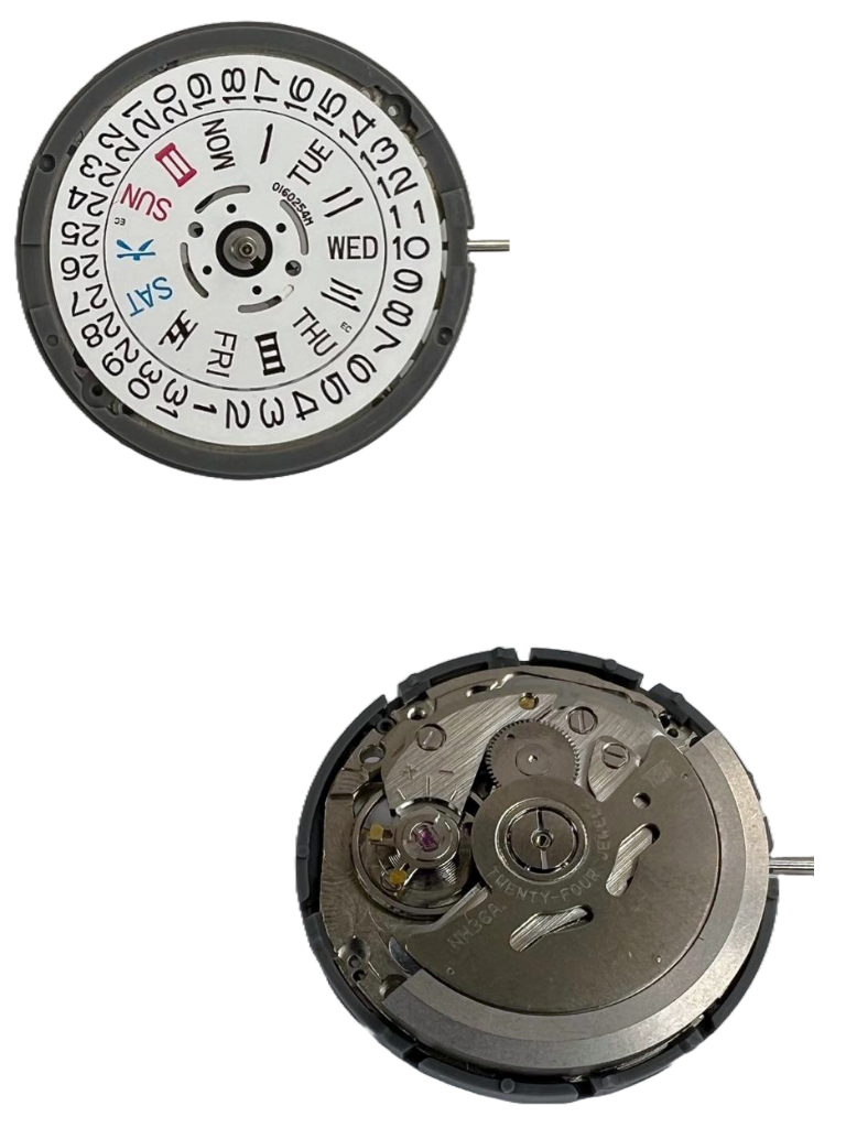 Load image into Gallery viewer, Seiko Automatic Watch Movement NH36/NH36A Date/Day at 3:00 White Date Wheel, Overall Height 7.4mm
