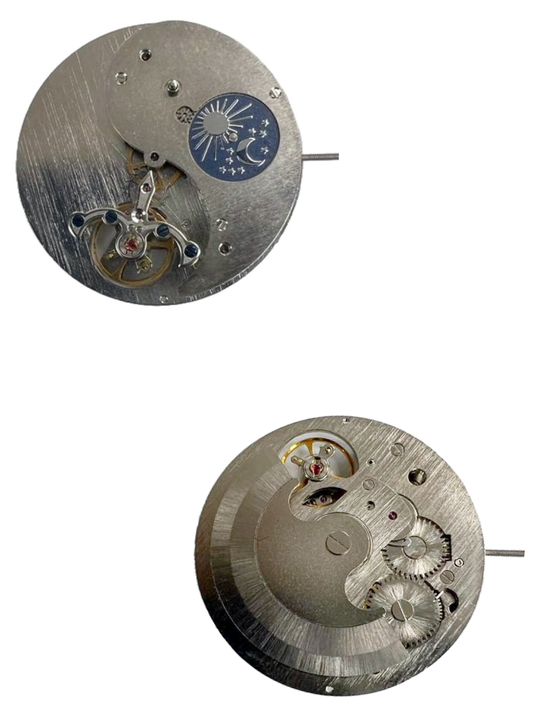 Load image into Gallery viewer, Chinese Automatic Watch Movement F3211, Flywheel at 6:00 Sun &amp; Moon Overall Height 7.5mm
