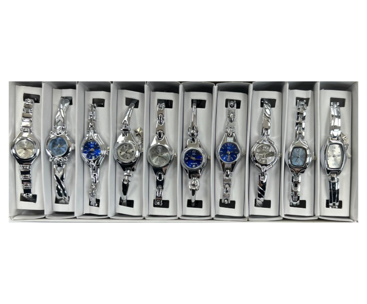 Load image into Gallery viewer, 10pcs Set Women&#39;s Fashion Steel Band A10 Quartz Multi-Design Watch Bracelet
