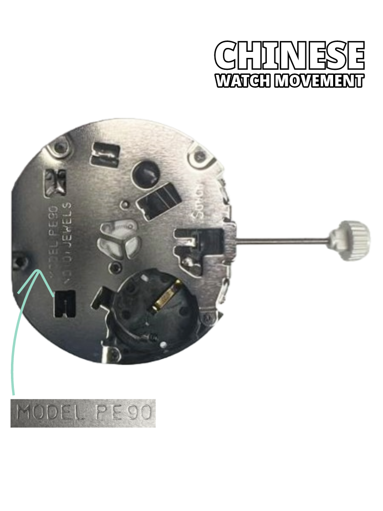 Load image into Gallery viewer, Sunon Chinese Multi Function Watch Movement PE90-02 3H and 3EYES Date At 4.30 Overall Height: 6.8mm
