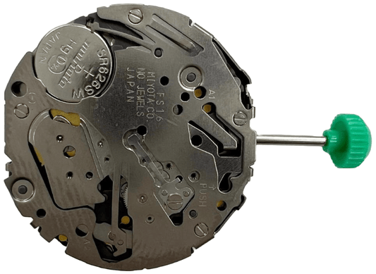 Miyota/Citizen Watch Movement FS16 Chronograph Quartz Overall Height 7.3 mm - Universal Jewelers & Watch Tools Inc.