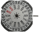 Miyota Watch Movement IS02 Quartz Day/Date at 3:00 Overall Height: 4.2mm - Universal Jewelers & Watch Tools Inc.