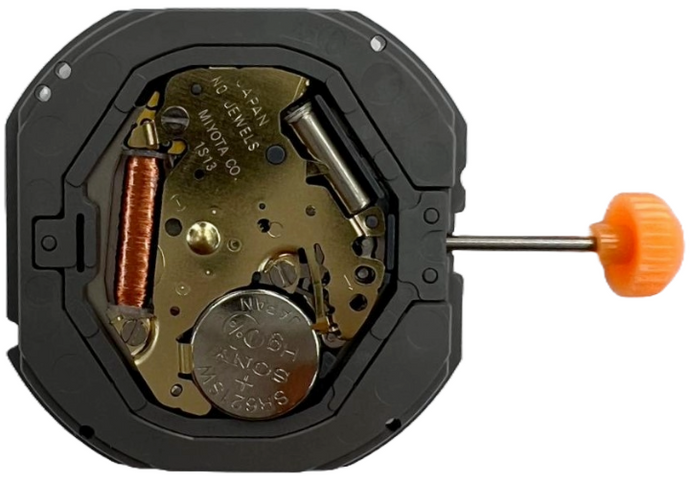 Miyota Watch Movement 1S13-3 Quartz Overall Height: 4.1mm