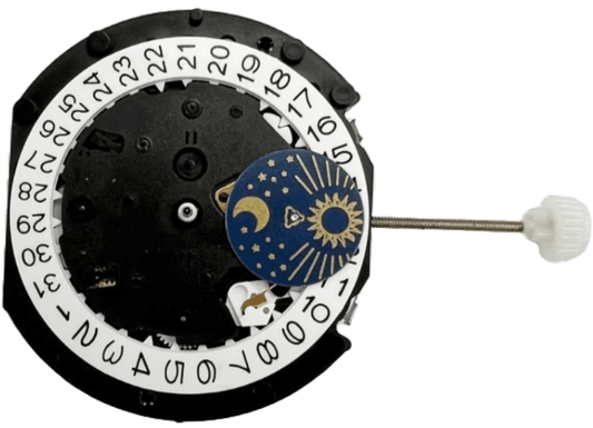 Miyota Watch Movement GM12 3H REPLACES 1M12 Quartz Overall Height: 4.2mm - Universal Jewelers & Watch Tools Inc.