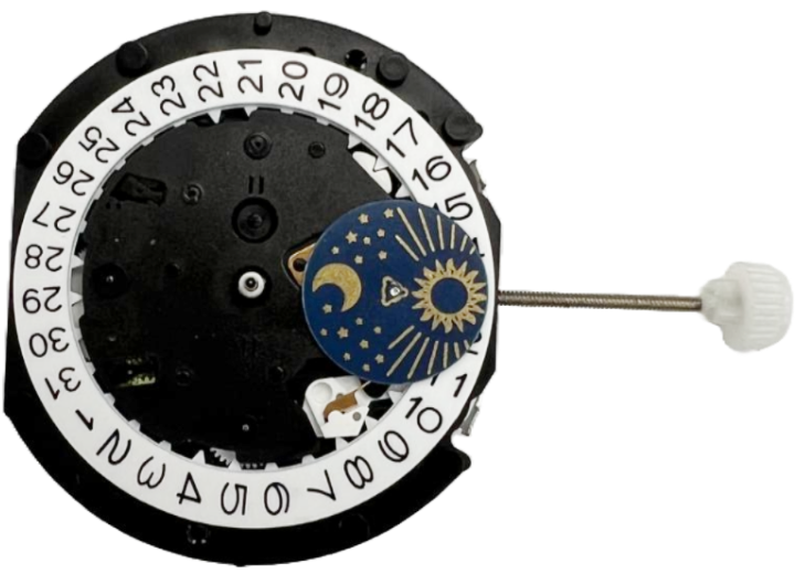 Load image into Gallery viewer, Miyota Watch Movement GM12 3H REPLACES 1M12 Quartz Overall Height: 4.2mm
