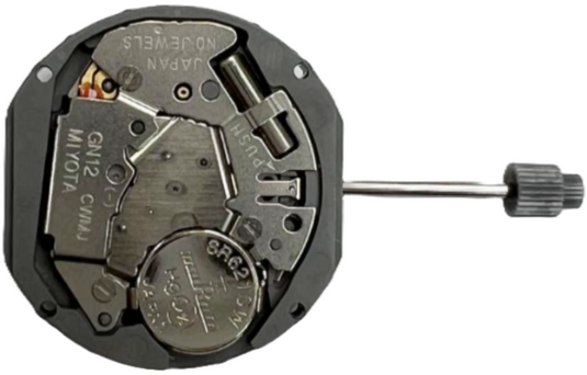 Miyota Watch Movement GN12 Date At 3:00 Quartz Overall Height: 4.2mm